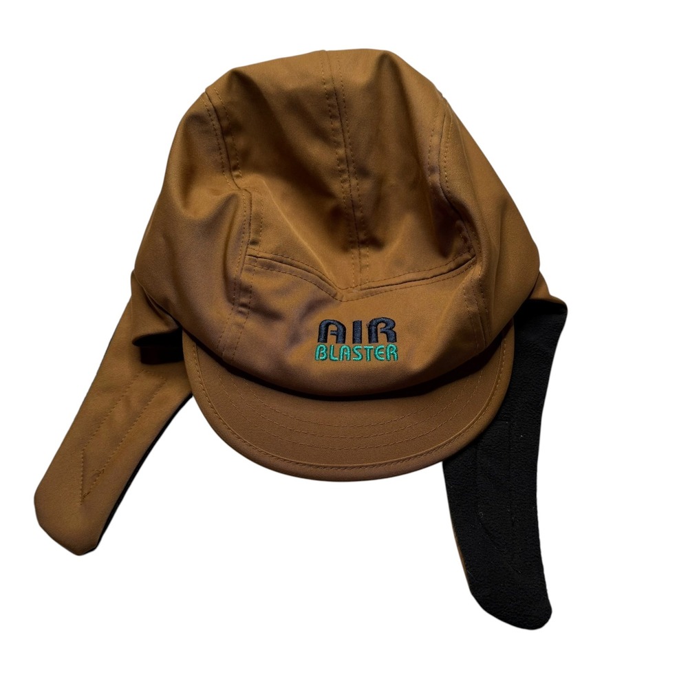 AIRBLASTER Air Flap Earflap Cap Brown Fleece Lined Trapper Hat Men's Winter